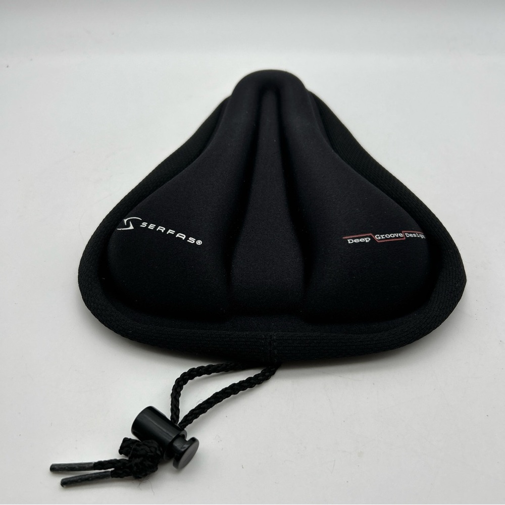 Serfas Bike Seat Deep Groove Design Black Adjustable Soft Cushion